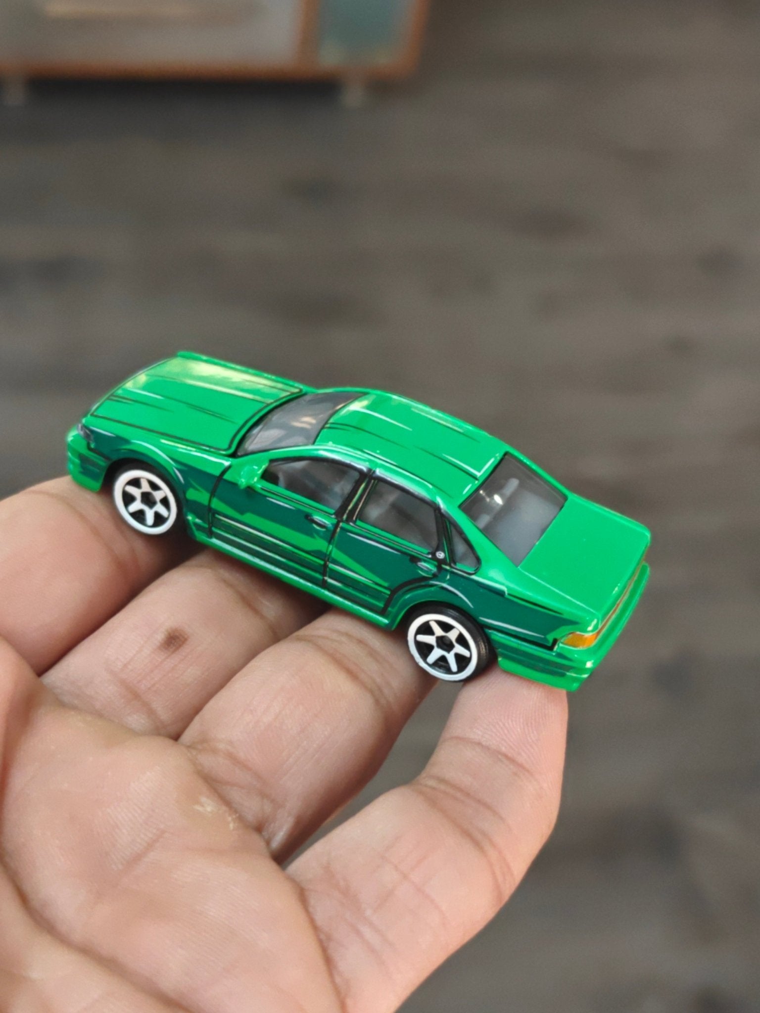 Majorette JDM Nissan Cefiro A31 - Green (Uncarded - New) - Kinder Logs