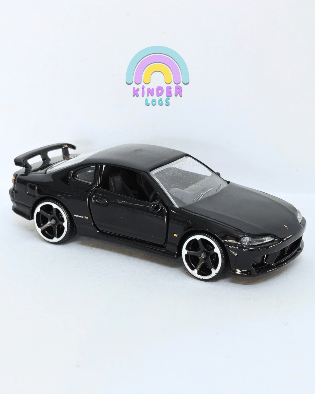 Majorette JDM Nissan Silvia S15 Spec R Aero - Black (Uncarded - New) - Kinder Logs