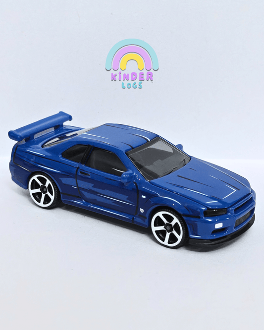 Majorette JDM Nissan Skyline GT - R BNR34 - Blue (Uncarded - New) - Kinder Logs