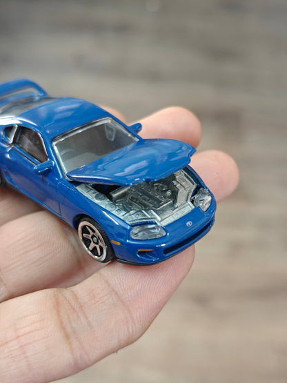 Majorette JDM Toyota Supra JZA80 - Blue (Uncarded - New) - Kinder Logs