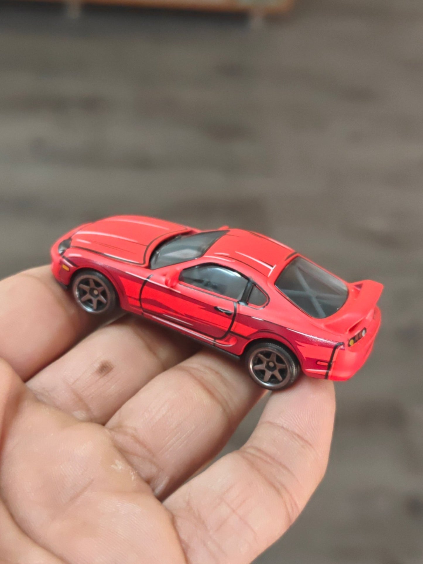 Majorette JDM Toyota Supra JZA80 - Red (Pre - Owned) - Kinder Logs
