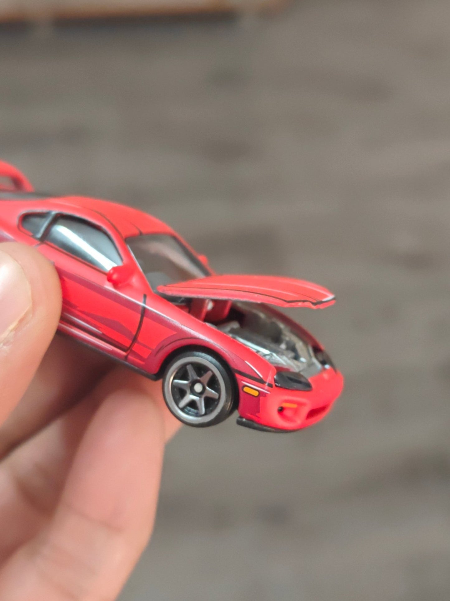 Majorette JDM Toyota Supra JZA80 - Red (Pre - Owned) - Kinder Logs