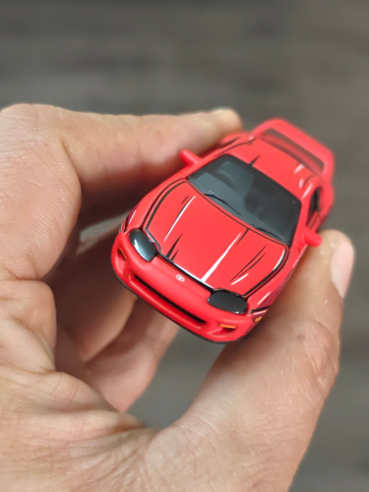 Majorette JDM Toyota Supra JZA80 - Red (Pre - Owned) - Kinder Logs