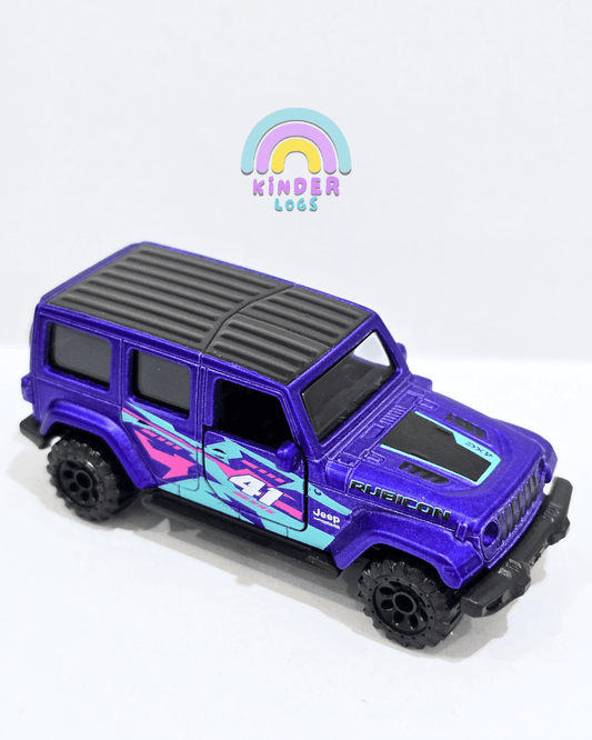 Majorette Jeep Wrangler 4XE - Matte Purple (Uncarded) - Kinder Logs