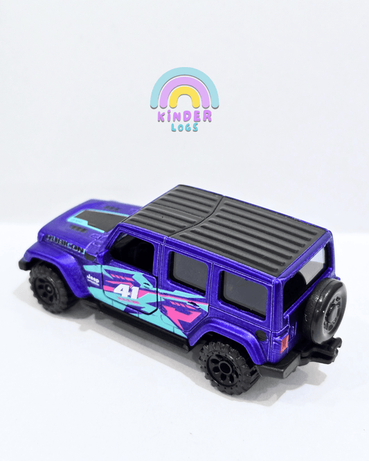 Majorette Jeep Wrangler 4XE - Matte Purple (Uncarded) - Kinder Logs