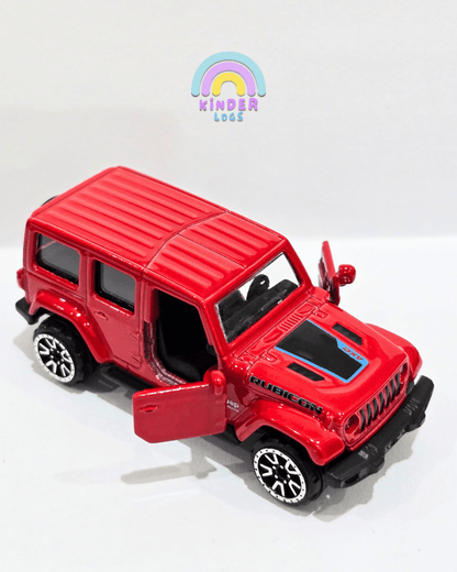 Majorette Jeep Wrangler Rubicon 4XE - Red (Uncarded) - Kinder Logs