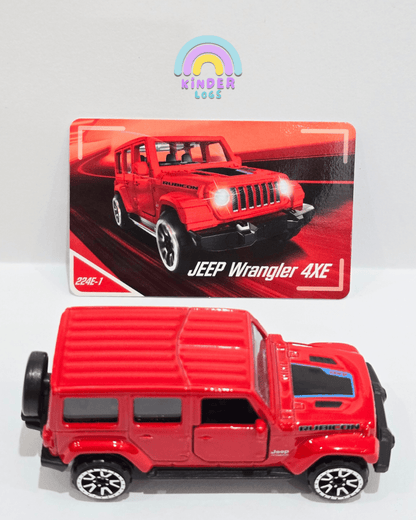 Majorette Jeep Wrangler Rubicon 4XE - Red (Uncarded) - Kinder Logs