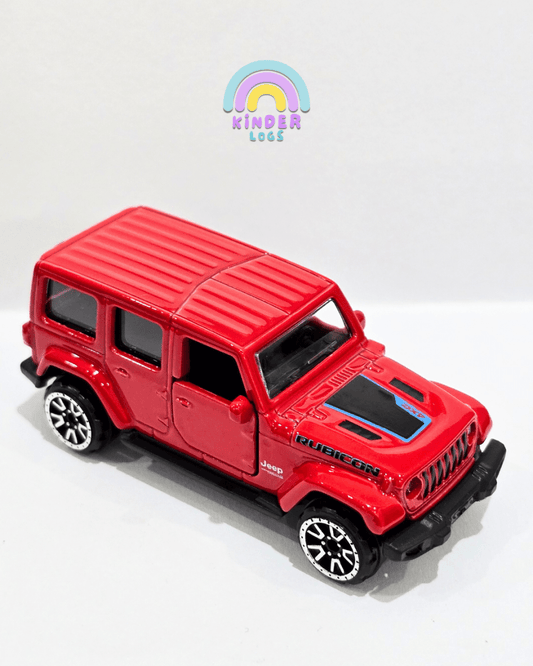 Majorette Jeep Wrangler Rubicon 4XE - Red (Uncarded) - Kinder Logs