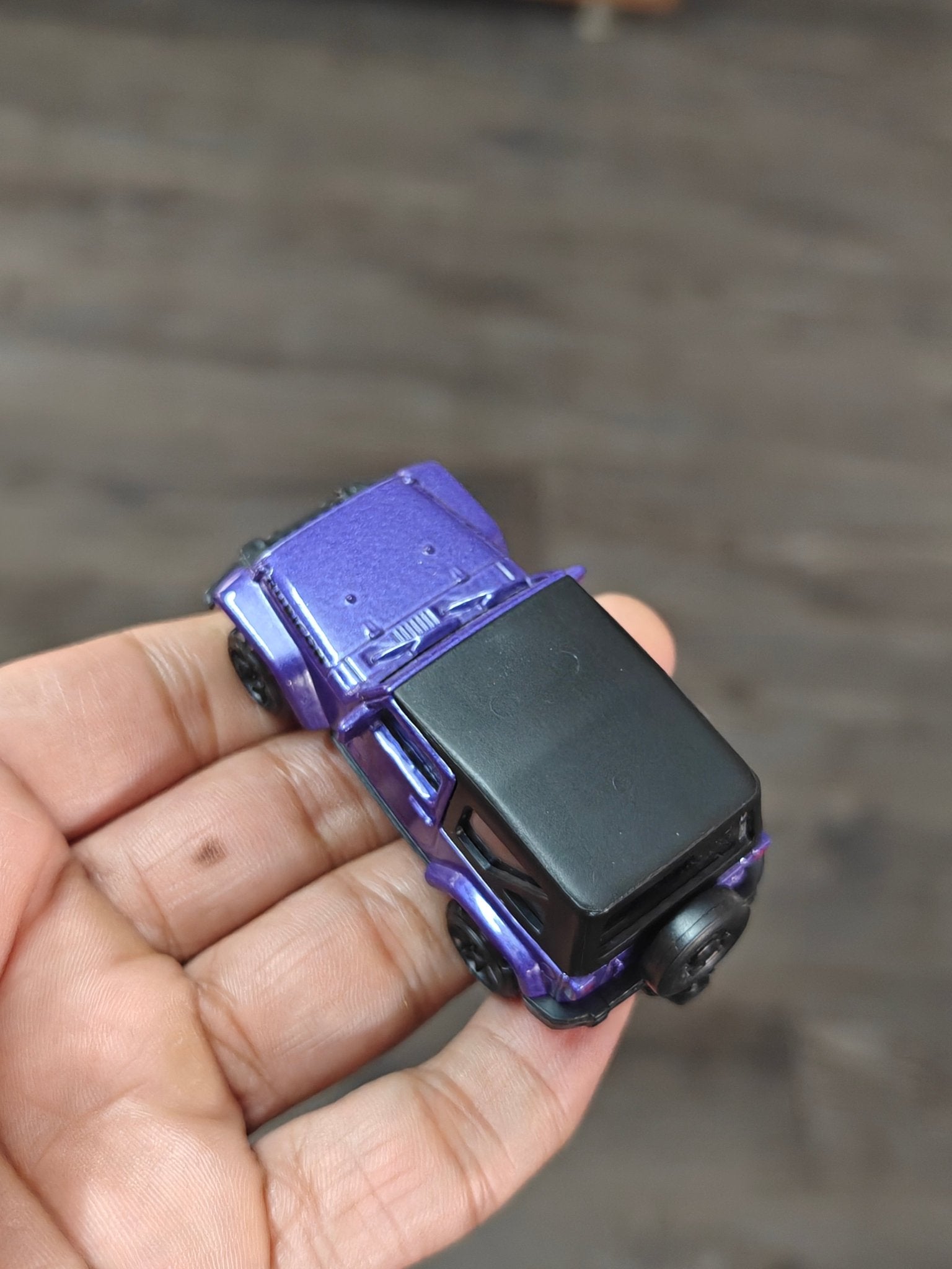Majorette Jeep Wrangler Rubicon - Purple (Uncarded - New) - Kinder Logs