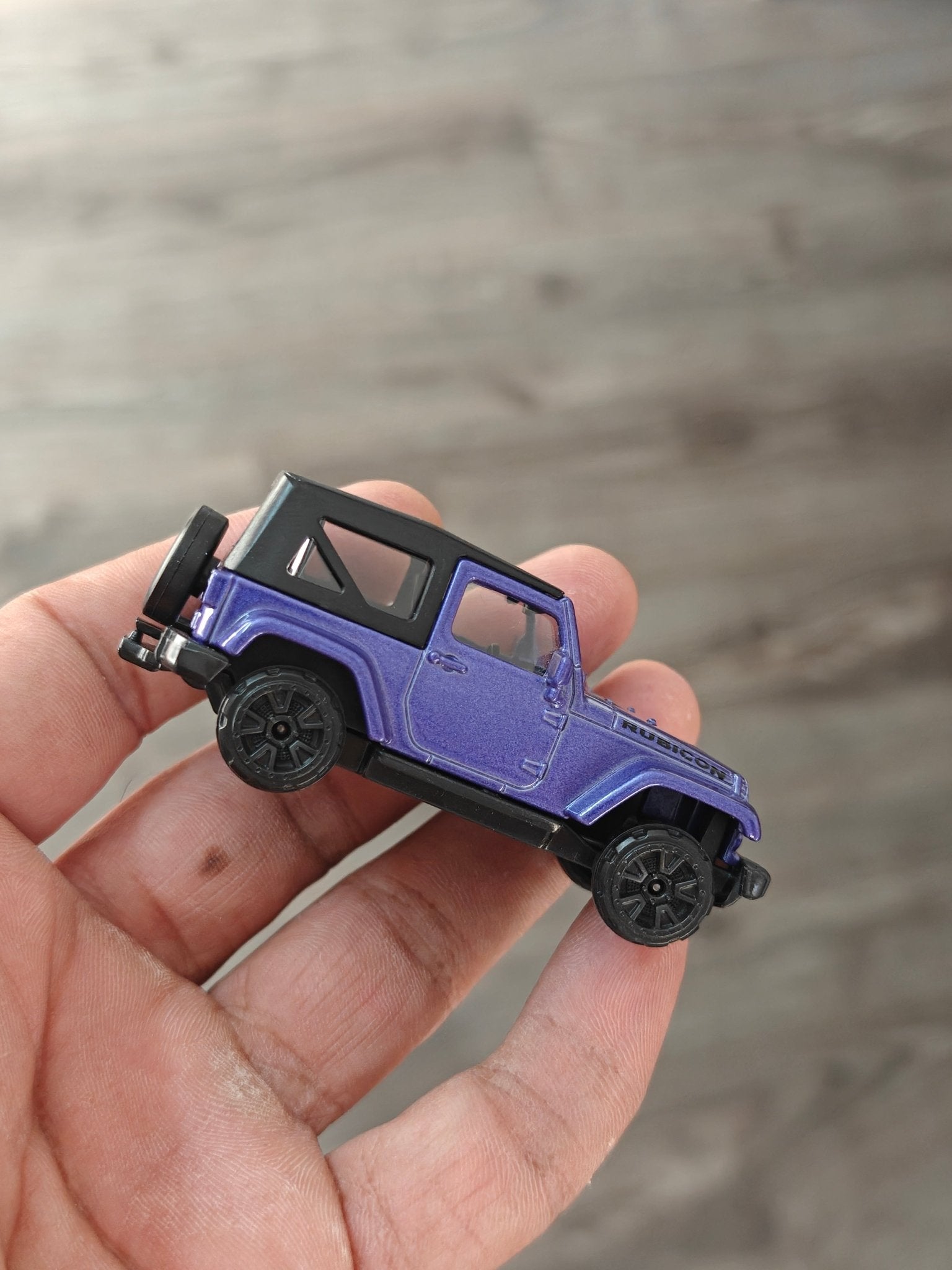 Majorette Jeep Wrangler Rubicon - Purple (Uncarded - New) - Kinder Logs