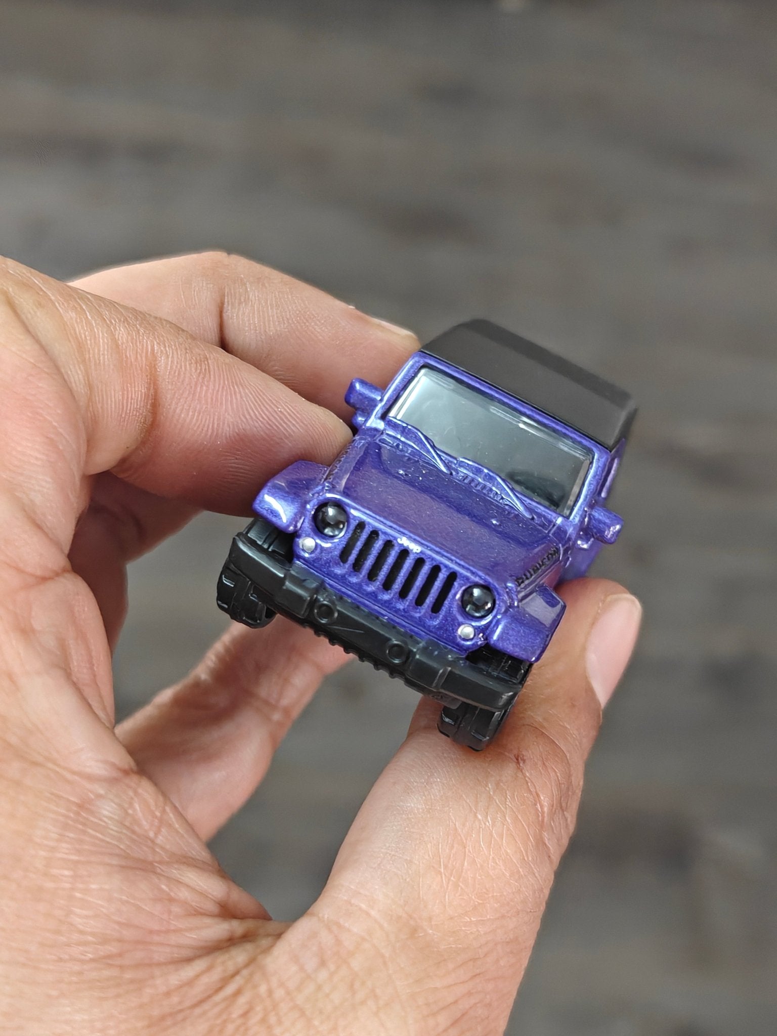 Majorette Jeep Wrangler Rubicon - Purple (Uncarded - New) - Kinder Logs