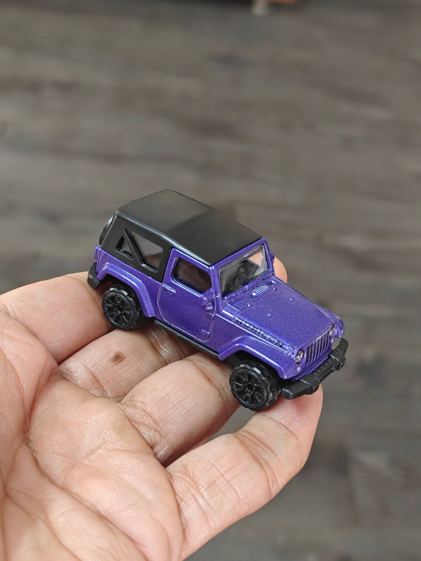 Majorette Jeep Wrangler Rubicon - Purple (Uncarded - New) - Kinder Logs