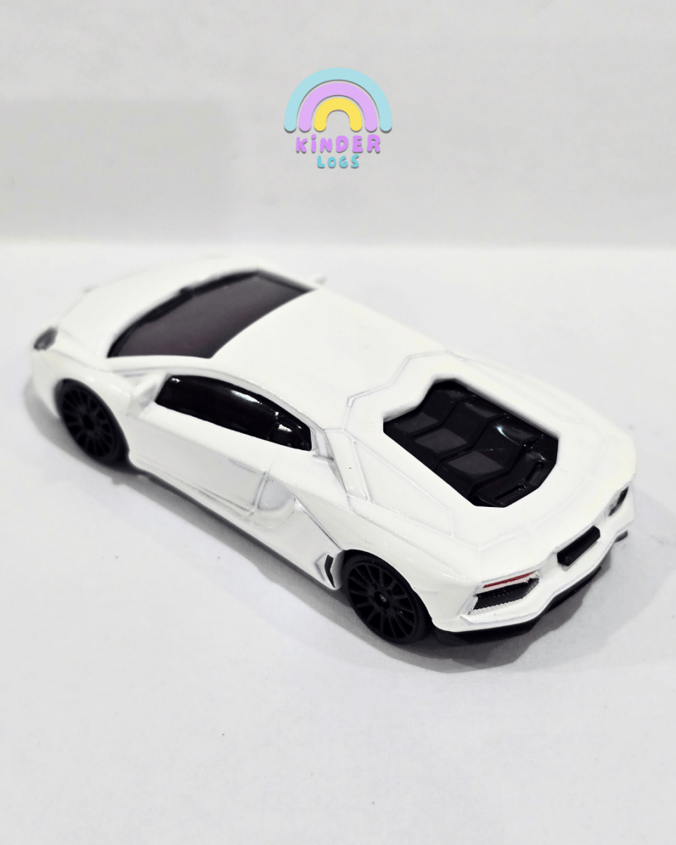 Majorette Lamborghini Aventador - White (Uncarded) - Kinder Logs