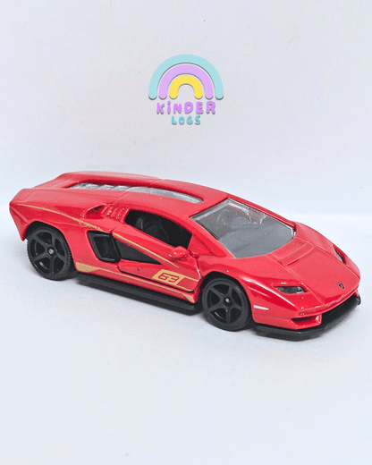 Majorette Lamborghini Countach LPI 800 - 4 - Red (Uncarded - New) - Kinder Logs