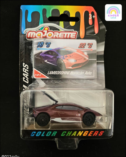 Majorette Lamborghini Huracan Avio Color Changing Car - Kinder Logs