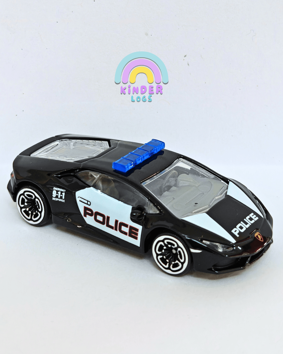 Majorette Lamborghini Huracan LP610 - 4 Police Car (Uncarded - New) - Kinder Logs