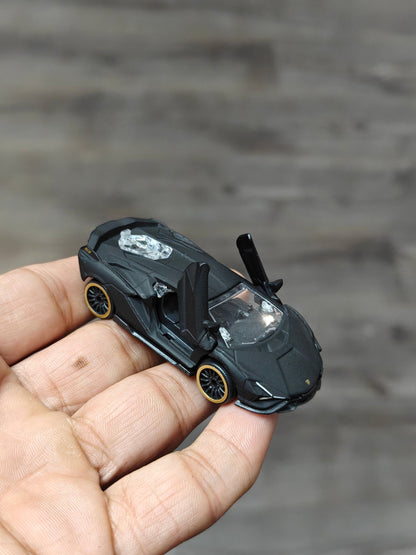 Majorette Lamborghini Sian FKP 37 Black Edition (Uncarded - New) - Kinder Logs