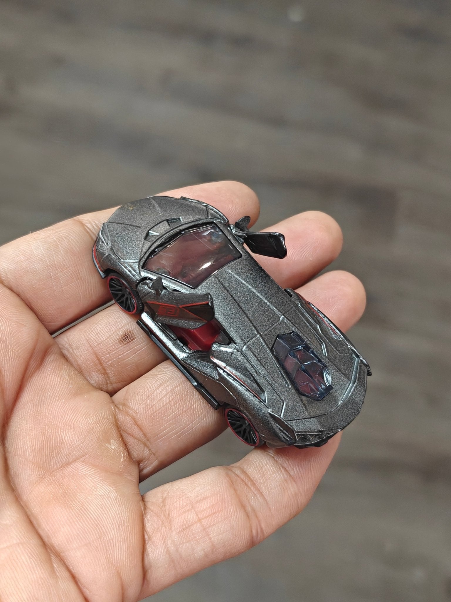 Majorette Lamborghini Sian FKP 37 - Grey (Uncarded - New) - Kinder Logs