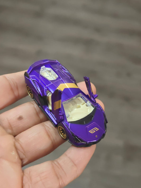 Majorette Lamborghini Sian FKP 37 - Purple (Uncarded - New) - Kinder Logs