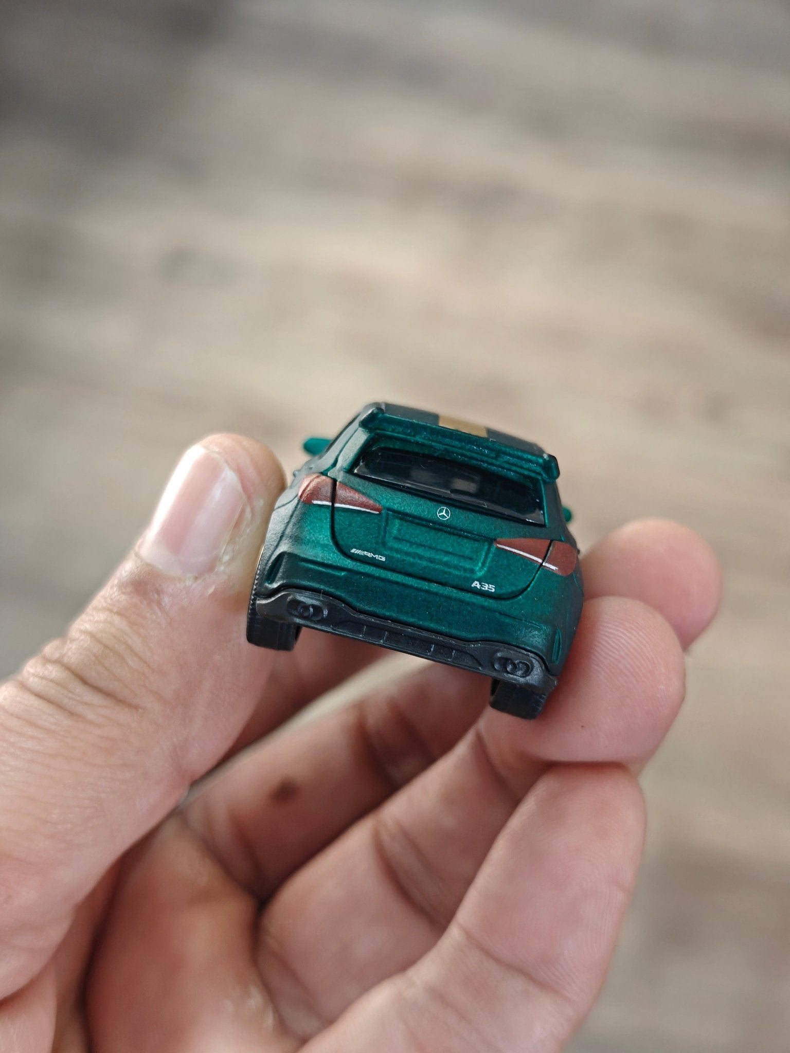 Majorette Mercedes - AMG A35 - Matte Green (Uncarded - New) - Kinder Logs