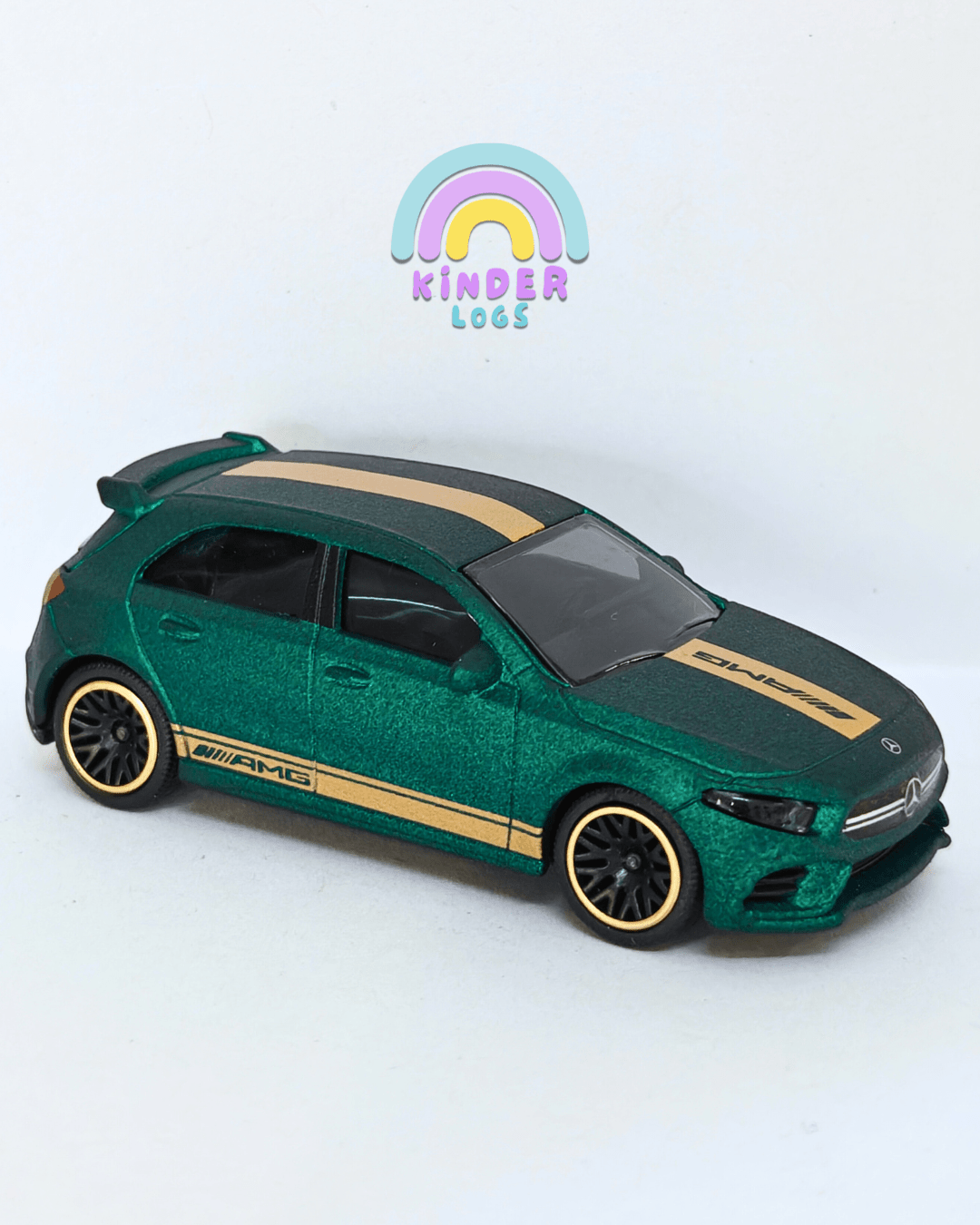 Majorette Mercedes - AMG A35 - Matte Green (Uncarded - New) - Kinder Logs