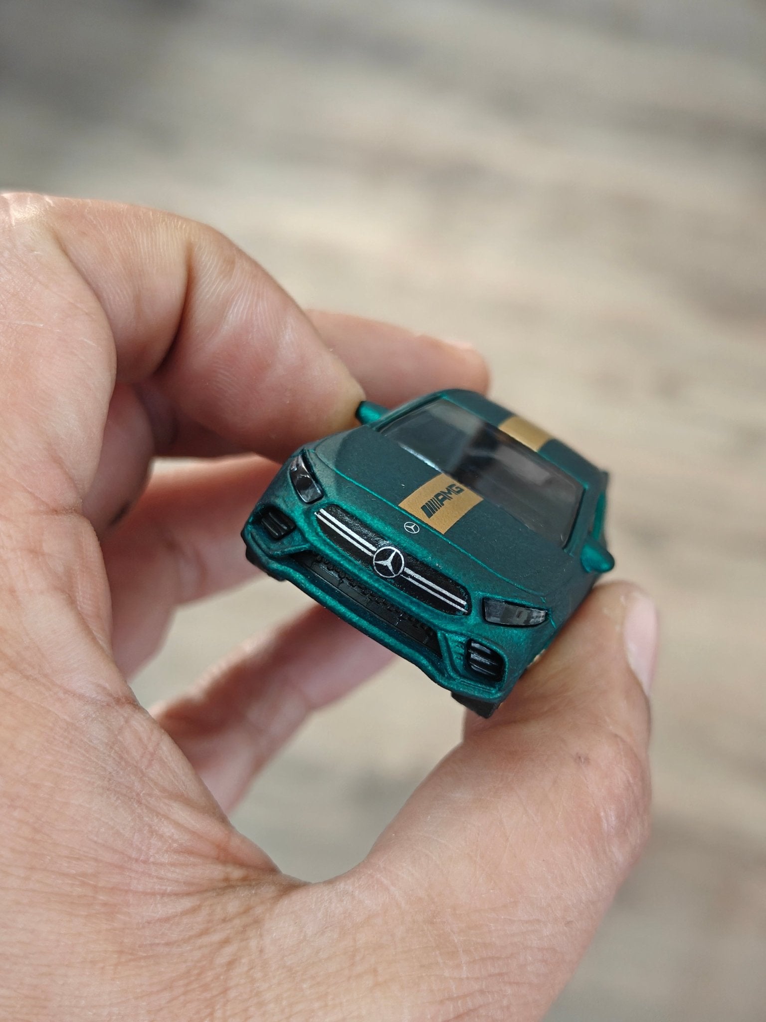 Majorette Mercedes - AMG A35 - Matte Green (Uncarded - New) - Kinder Logs