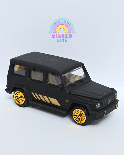 Majorette Mercedes - AMG G63 Matte Black With Gold Wheels (Uncarded - New) - Kinder Logs