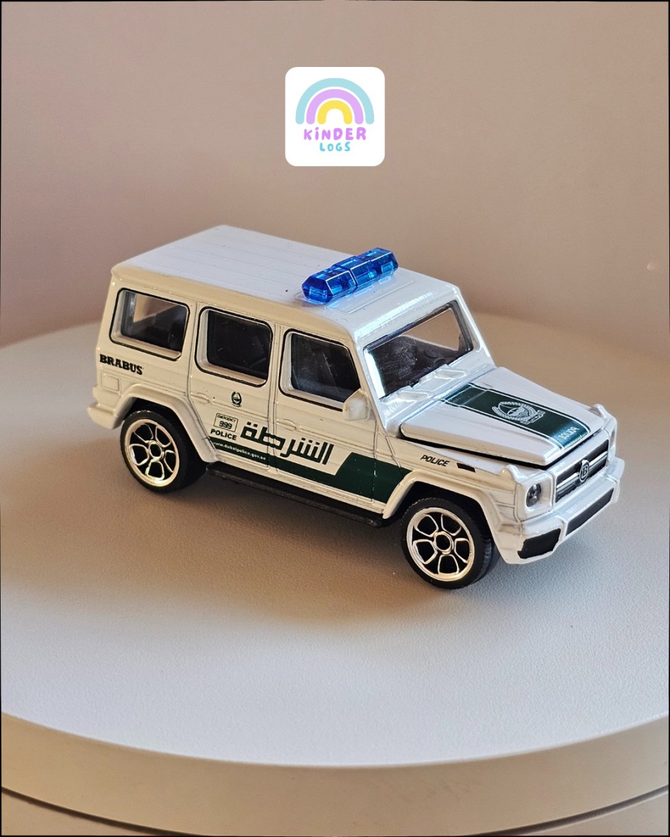 Majorette Mercedes G - Wagon Dubai Police SUV (Uncarded) - Kinder Logs