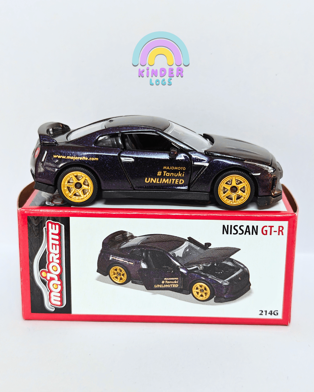 Majorette Nissan GT - R Majomoto - Dark Purple (Uncarded New) - Kinder Logs