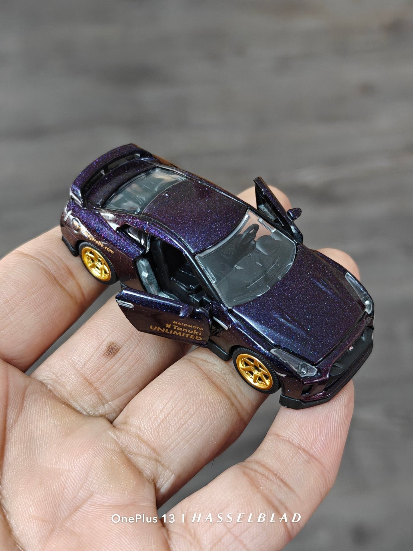 Majorette Nissan GT - R Majomoto - Dark Purple (Uncarded New) - Kinder Logs