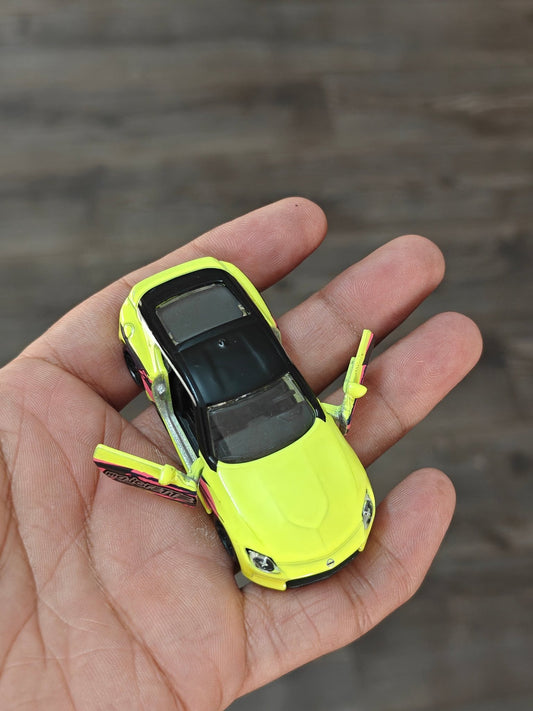 Majorette Nissan Z - Neon Green (Uncarded - New) - Kinder Logs