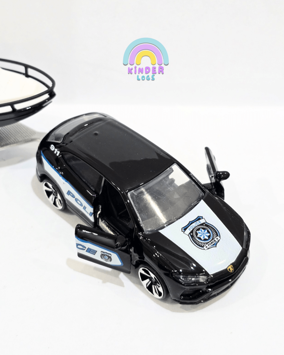 Majorette Police Lamborghini Urus With A Boat Trailer (Uncarded) - Kinder Logs