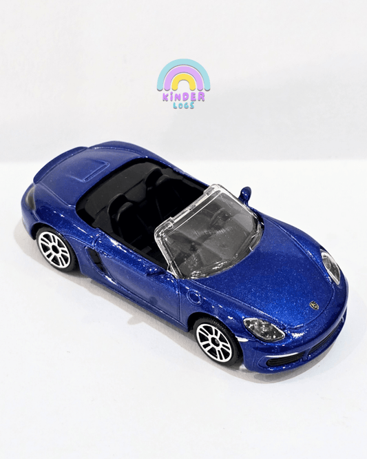 Majorette Porsche 718 Boxster - Blue Color (Uncarded) - Kinder Logs