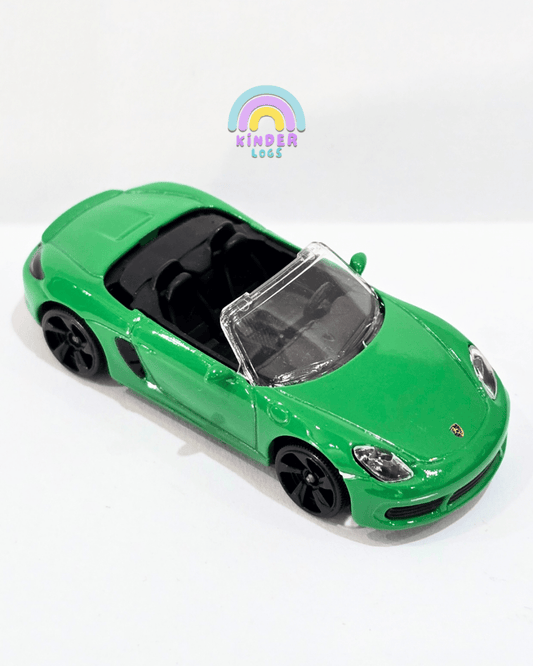 Majorette Porsche 718 Boxster - Green Color (Uncarded) - Kinder Logs