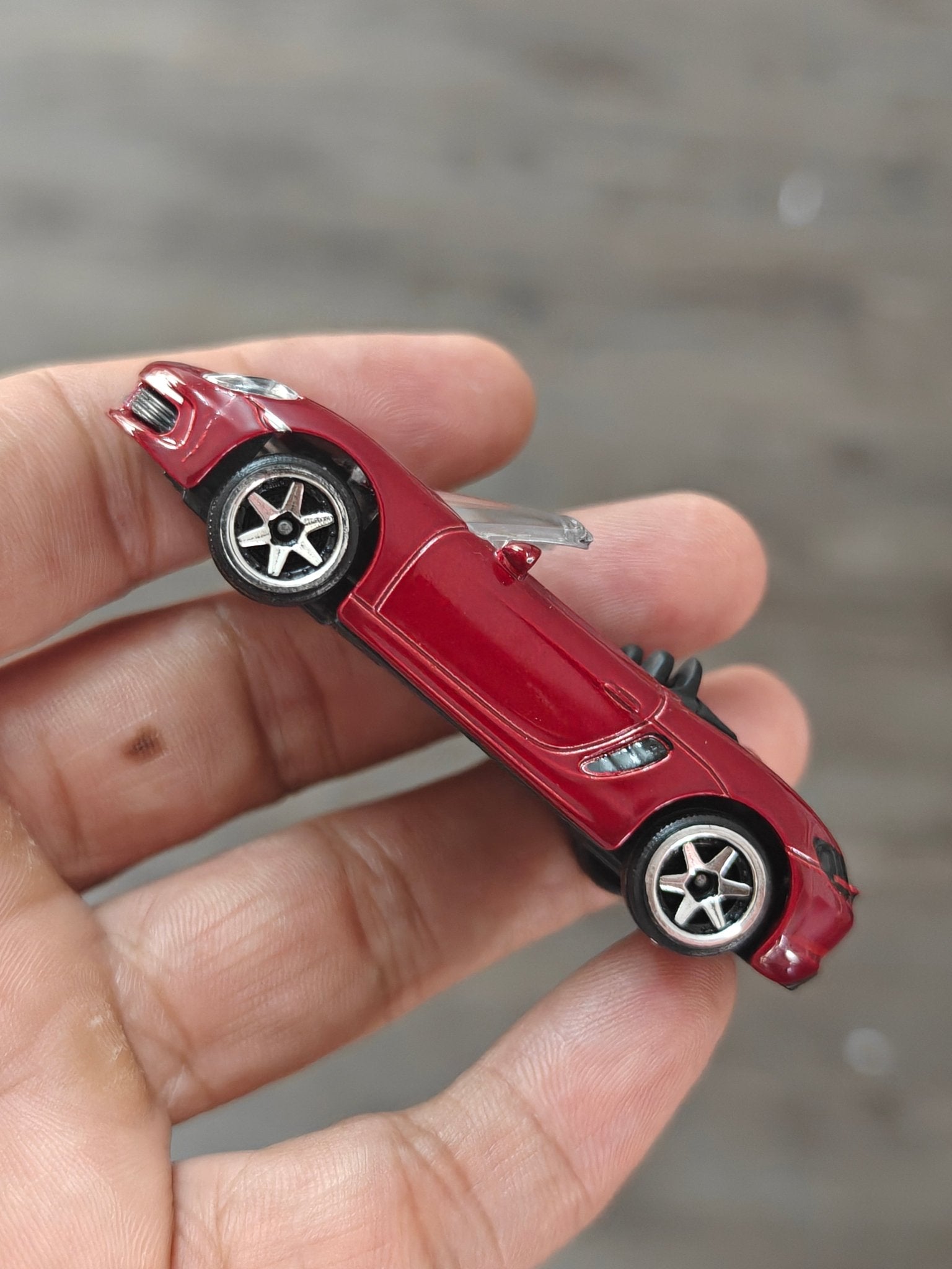 Majorette Porsche 718 Boxster - Red (Uncarded - New) - Kinder Logs