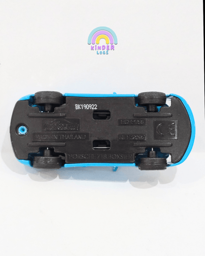 Majorette Porsche 718 Boxster - Sky Blue Color (Uncarded) - Kinder Logs