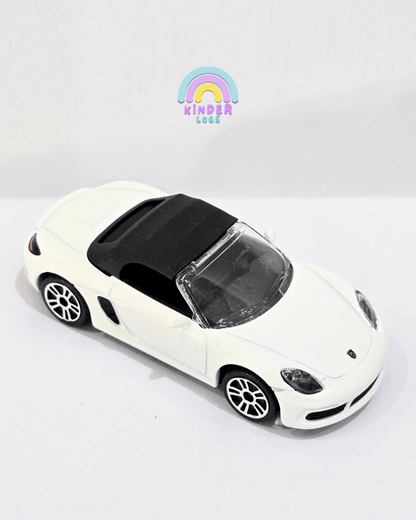 Majorette Porsche 718 Boxster - White Color (Uncarded) - Kinder Logs