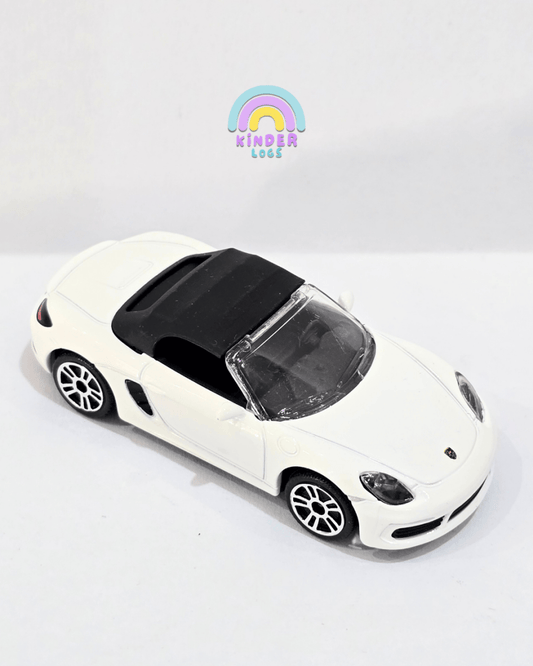 Majorette Porsche 718 Boxster - White Color (Uncarded) - Kinder Logs