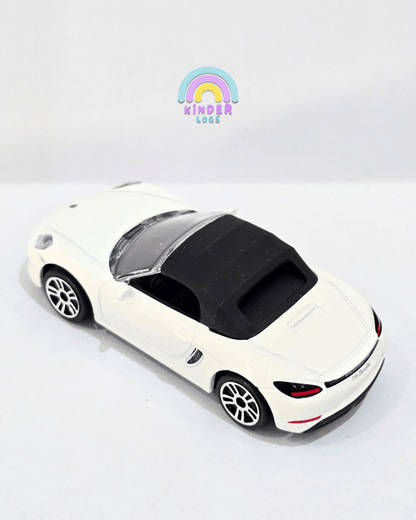 Majorette Porsche 718 Boxster - White Color (Uncarded) - Kinder Logs
