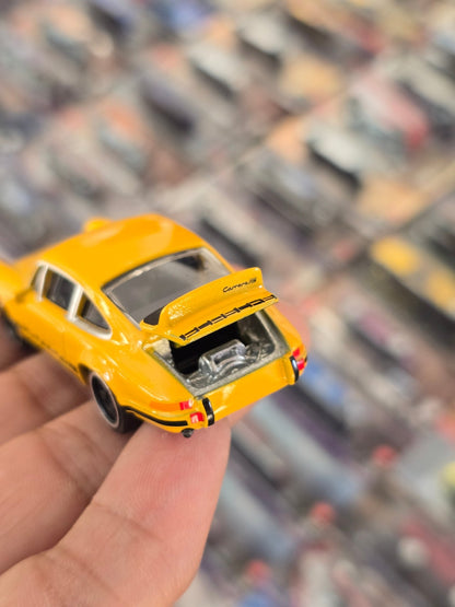 Majorette Porsche 911 Carrera RS 2.7 - Yellow (Uncarded) - Kinder Logs