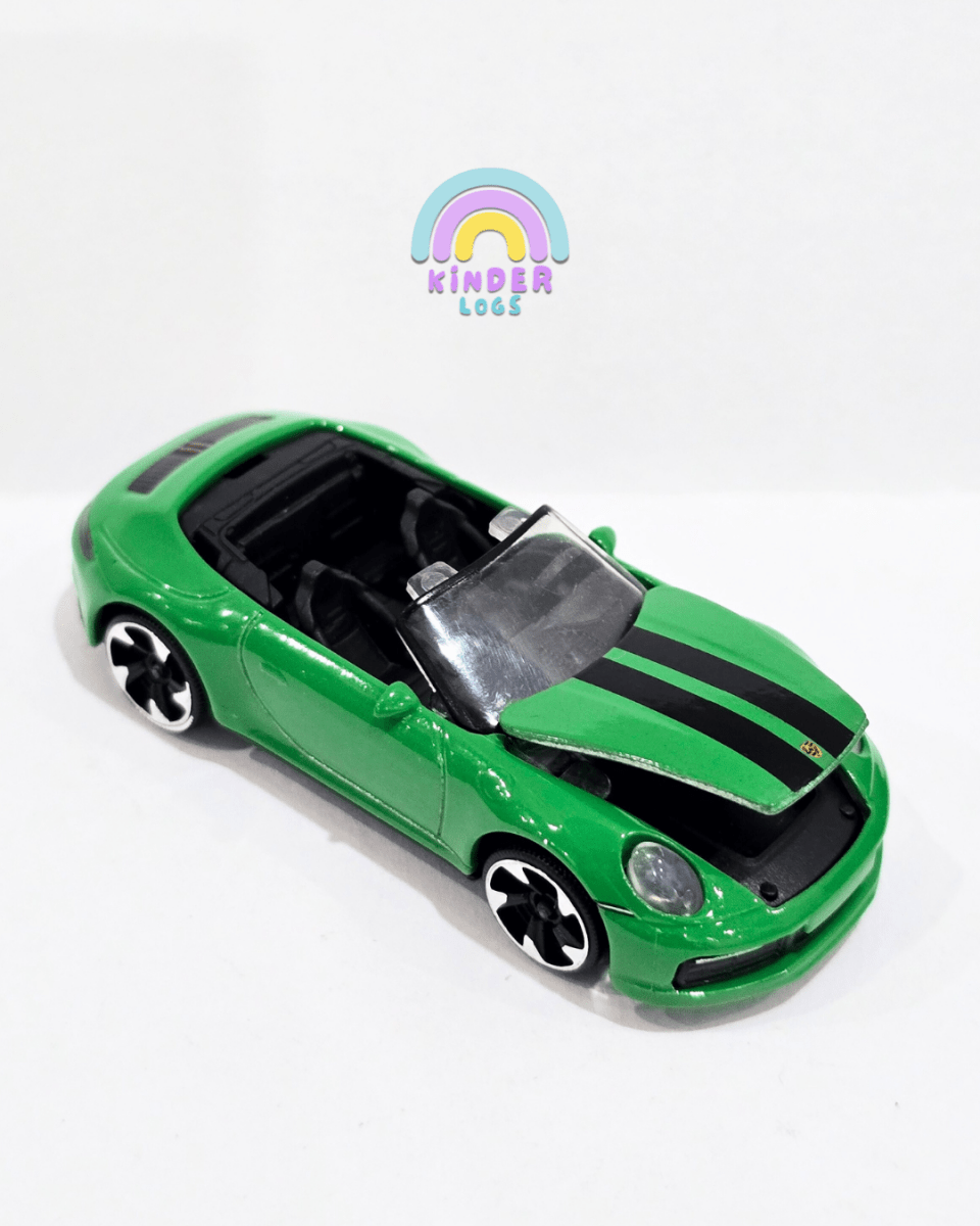 Majorette Porsche 911 Carrera S - Green (Uncarded) - Kinder Logs