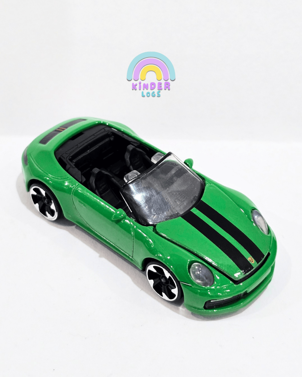 Majorette Porsche 911 Carrera S - Green (Uncarded) - Kinder Logs