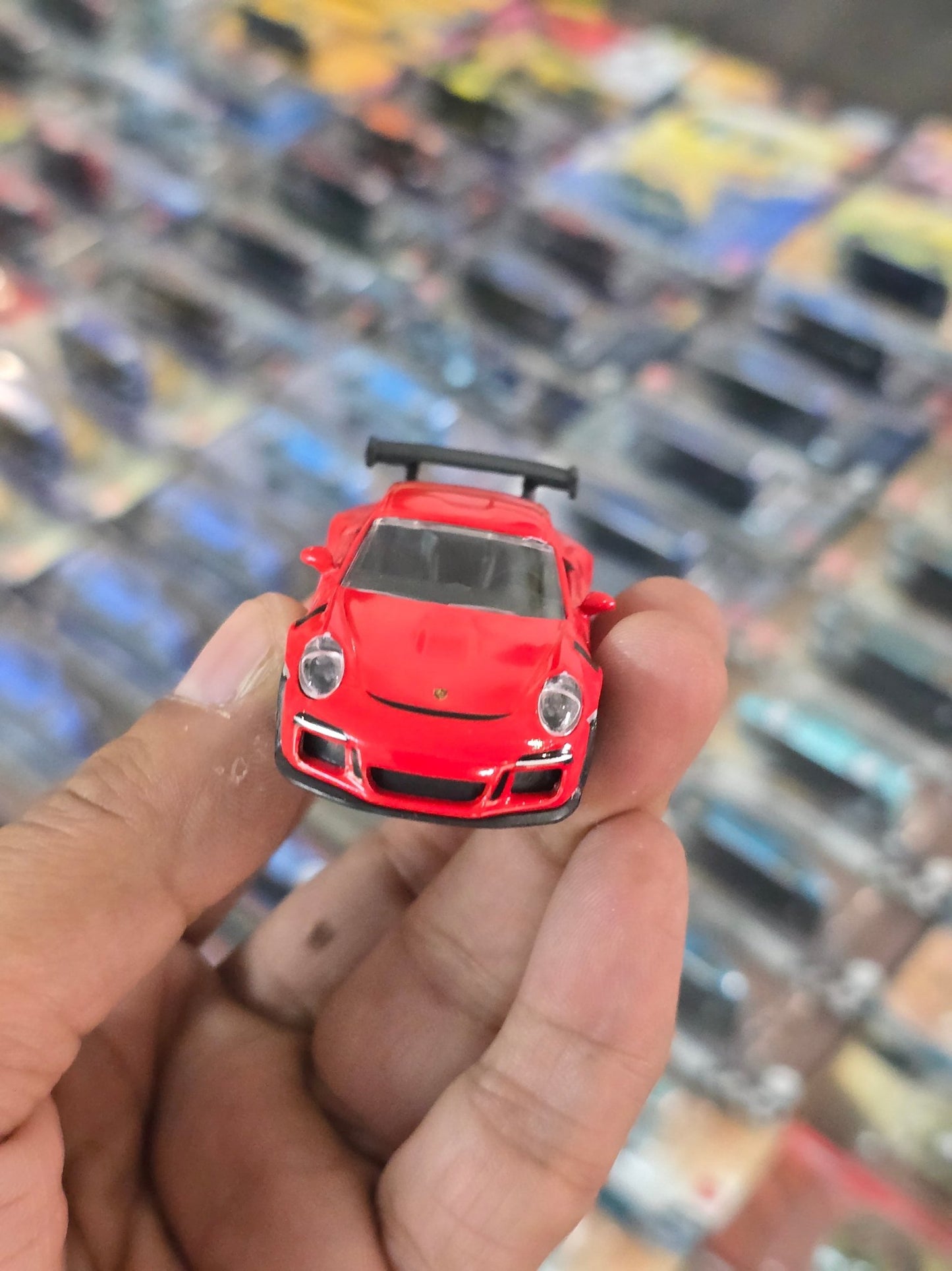 Majorette Porsche 911 GT3 RS - Red With Black Alloys (Uncarded) - Kinder Logs