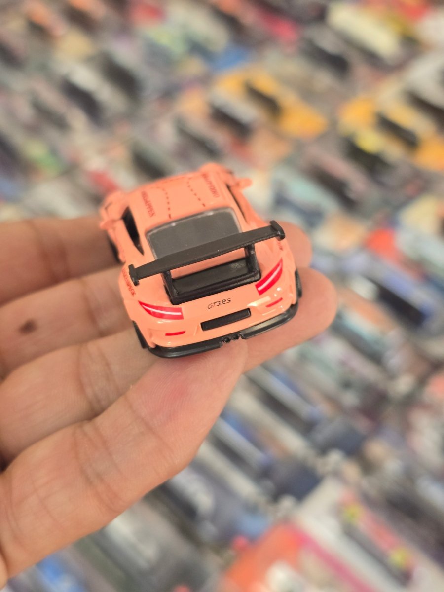 Majorette Porsche 911 GT3 RS - Rose Bud (Uncarded) - Kinder Logs