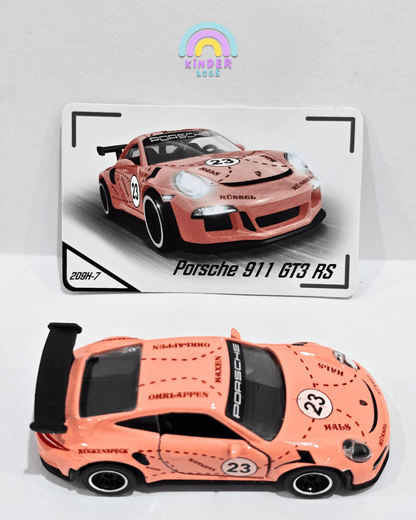 Majorette Porsche 911 GT3 RS - Rose Bud (Uncarded) - Kinder Logs