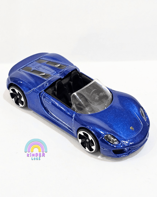 Majorette Porsche 918 Spyder - Blue Color (Uncarded) - Kinder Logs