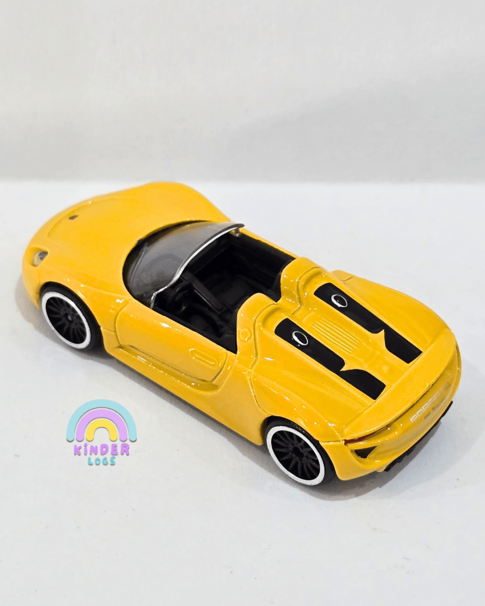 Majorette Porsche 918 Spyder - Yellow Color (Uncarded) - Kinder Logs