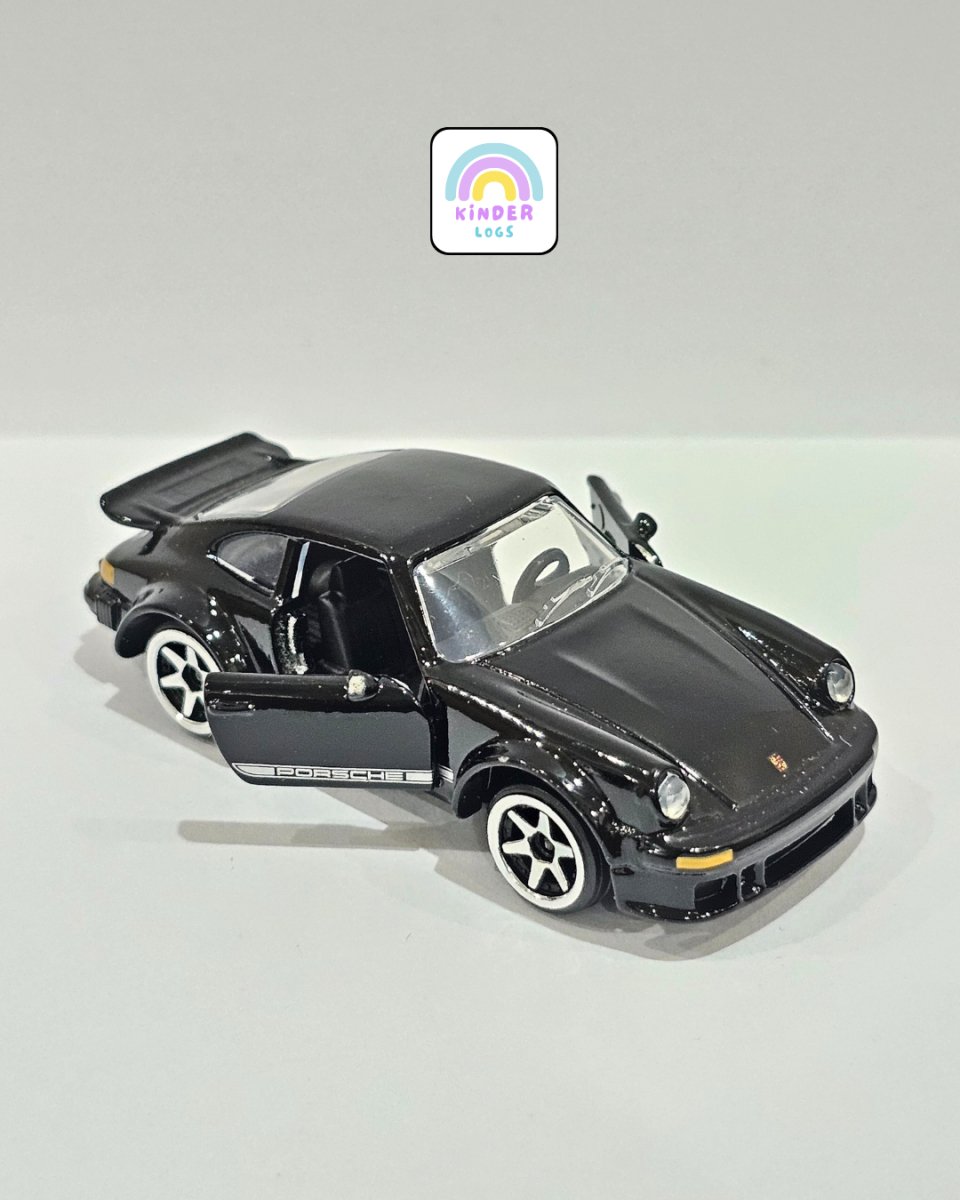 Majorette Porsche 934 Gloss Black Edition (Uncarded) - Kinder Logs