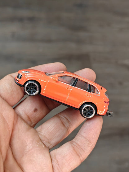 Majorette Porsche Cayenne Turbo - Orange (Uncarded - New) - Kinder Logs