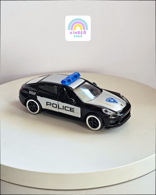Majorette Porsche Panamera Turbo Police Car (Uncarded) - Kinder Logs